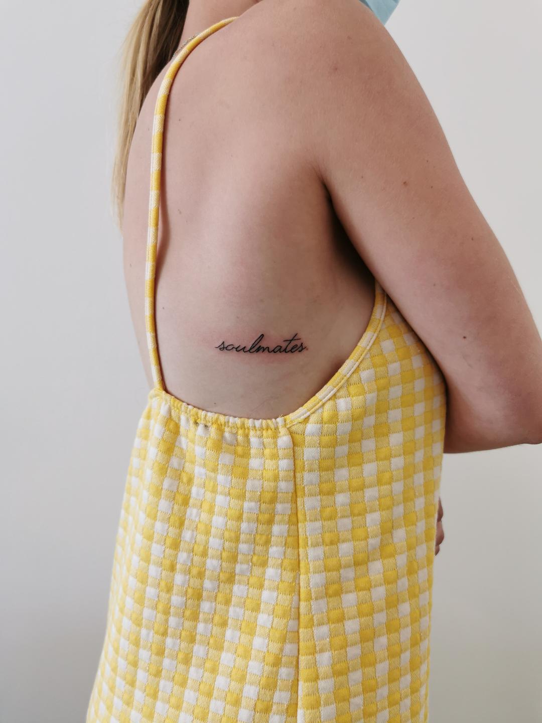 tatouage soulmates côte femme par lost créa Tarawa Cap d'Agde